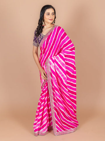 Ranas Designer Leheriya Saree