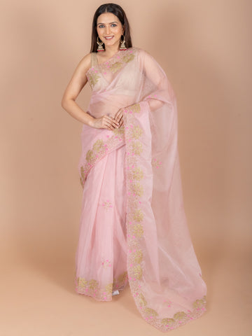 Ranas Zari work Organza Saree