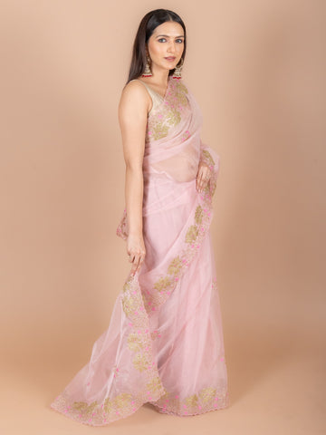 Ranas Zari work Organza Saree