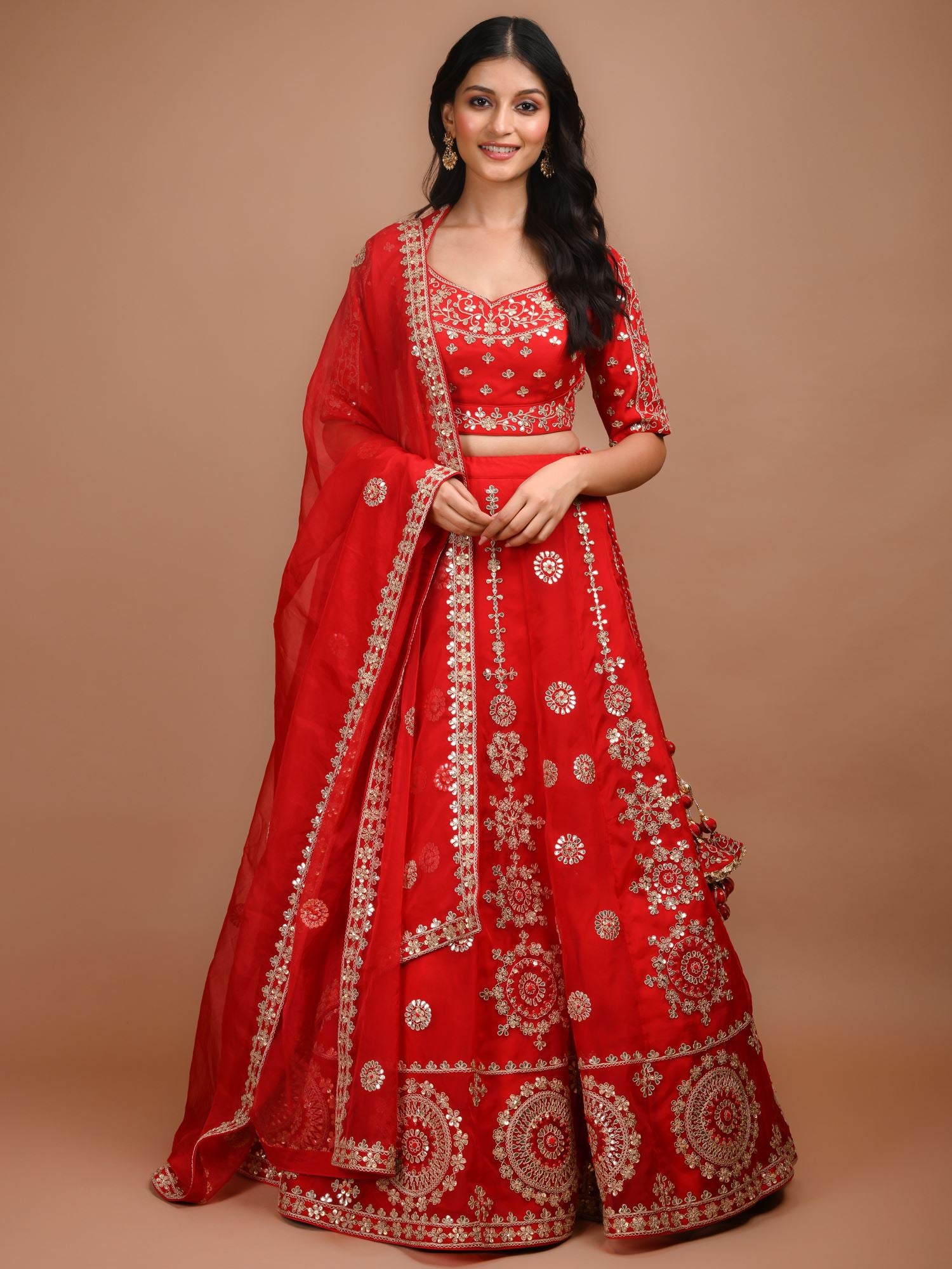 fcity.in - Lehenga Choli / Fancy Designer Flared Embroidered Rajasthani  Wedding
