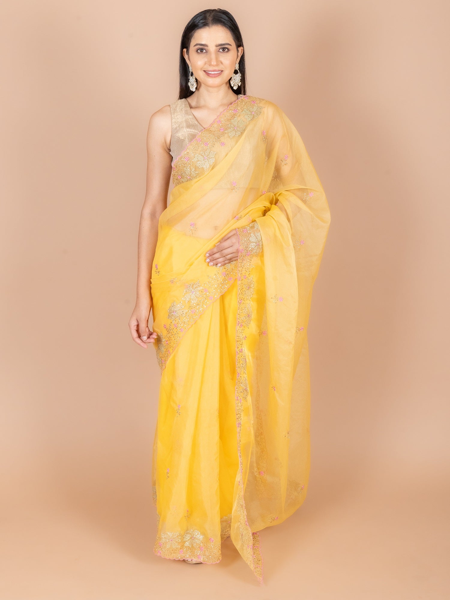 Ranas Zari work Organza Saree