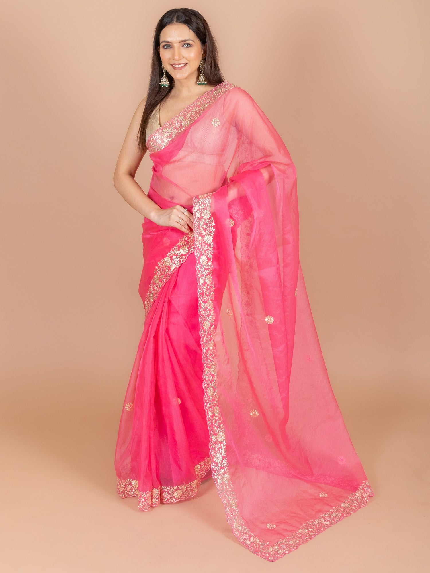 Ranas Pittan & Resham Work Saree