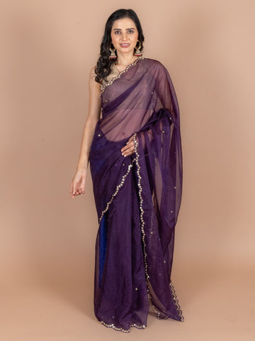 Ranas Sequins Work Saree