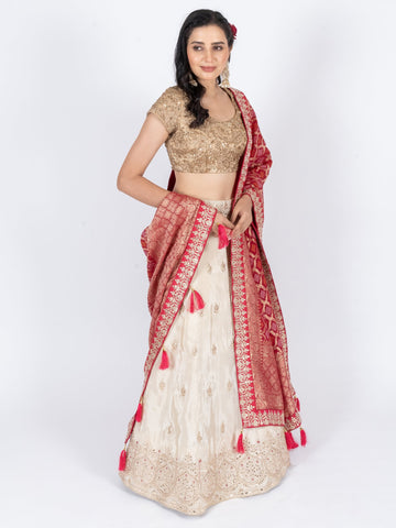 Ranas Beige Color  Designer Lehenga