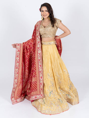 Ranas Yellow Color Designer Lehenga