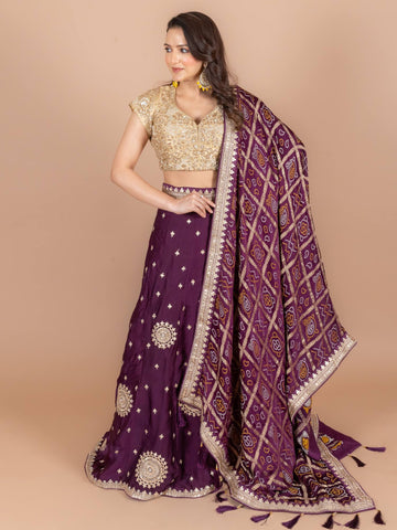 Ranas Purple Color Designer Lehenga