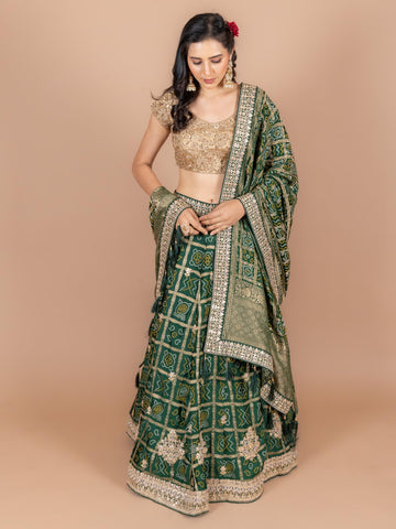 Ranas Green Color Designer Lehenga