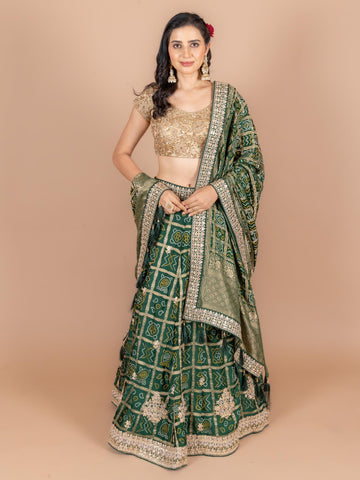 Ranas Green Color Designer Lehenga