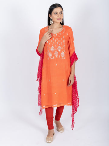 Ranas Unstitch Kurta & Dupatta Set