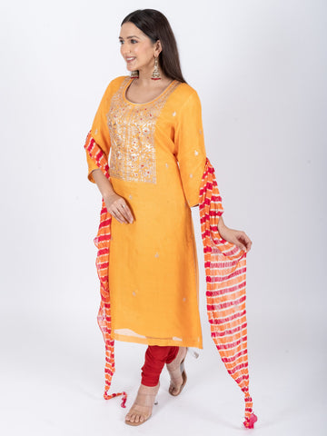 Ranas Unstitch Kurta & Dupatta Set