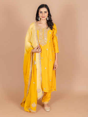 Ranas Yellow Color Designer Suit