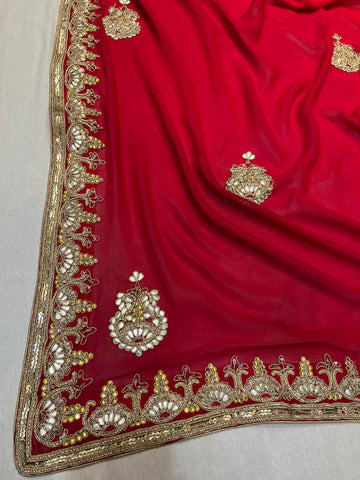 Ranas Zardosi Work Saree