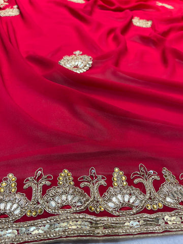 Ranas Zardosi Work Saree