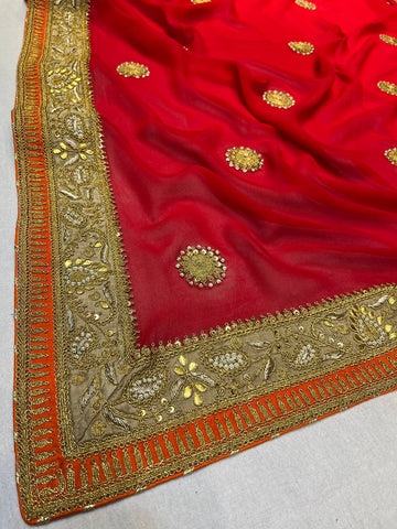 Ranas Marori Work Bridal Saree