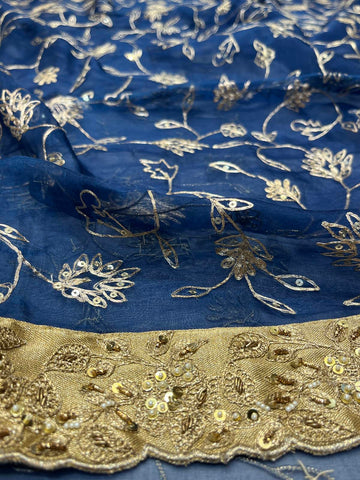 Ranas Aari Work Organza Saree