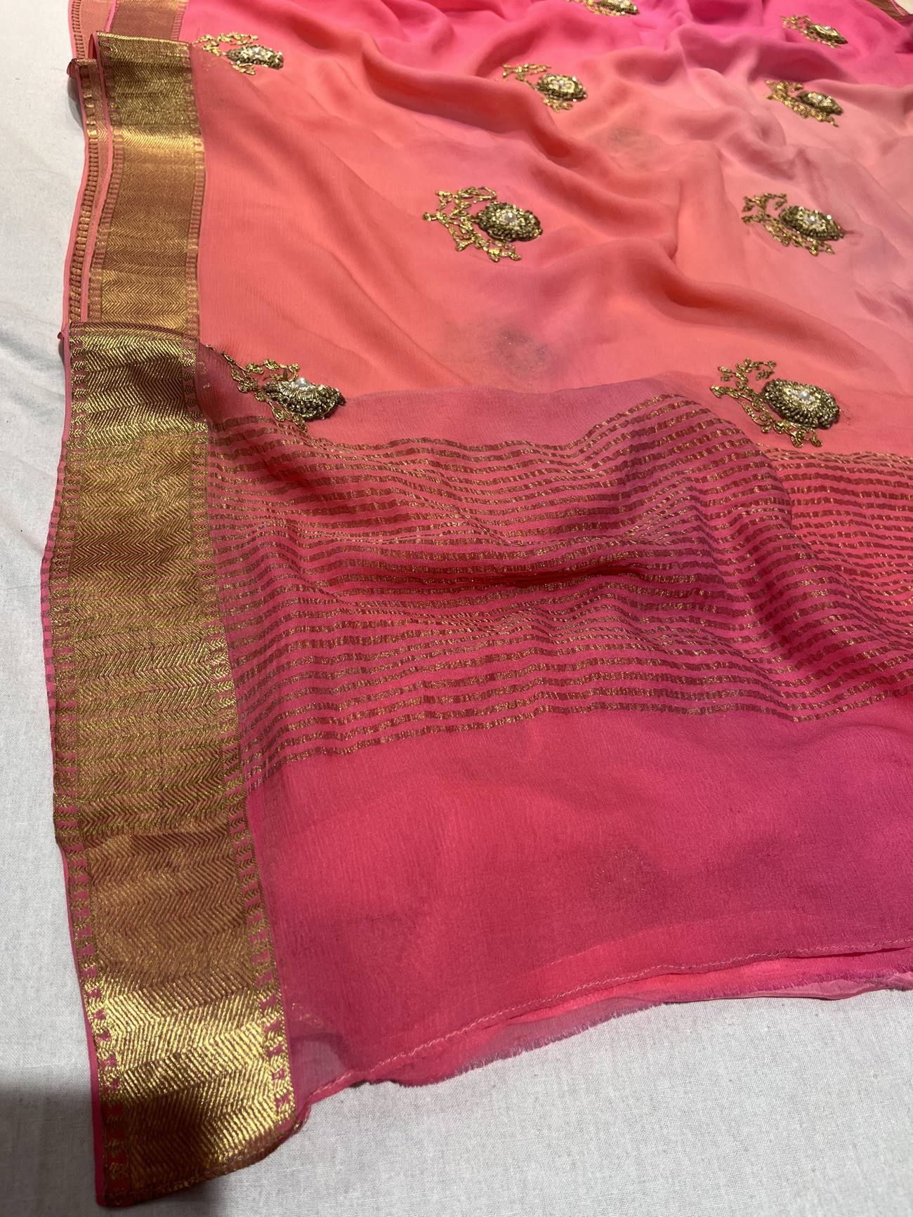 Ranas Zardosi Work Saree