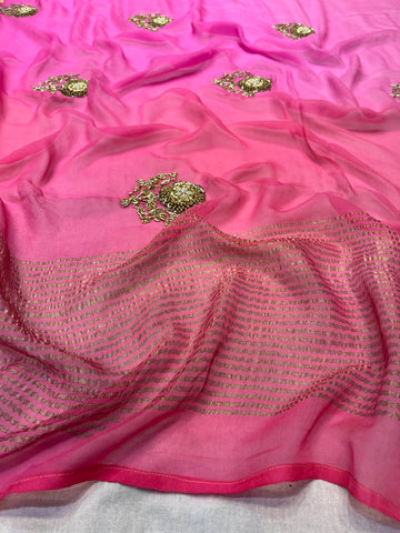 Ranas Zardosi Work Saree