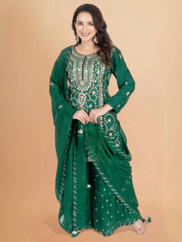 Ranas Pittan Work Sharara Set