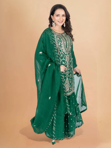 Ranas Pittan Work Sharara Set