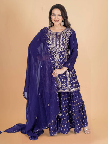 Ranas Pittan Work Sharara Set